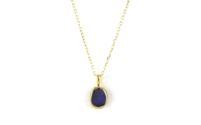 content/products/Bezel-set Raw Un-cut Montana Yogo Sapphire Necklace in Yellow Gold (1.12cts)