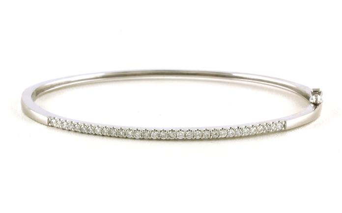 content/products/Pave Diamond Hinged Bangle Bracelet in White Gold (0.52cts TWT)