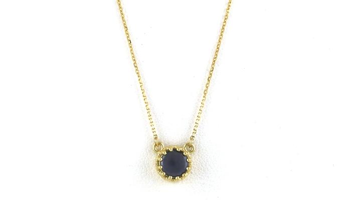 content/products/Solitaire Cabochon-cut Montana Yogo Sapphire Necklace in Crown Setting in Yellow Gold (0.51cts)