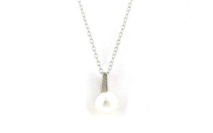 content/products/Solitaire-style Drop Pearl Necklace with Beaded Bail in Sterling Silver