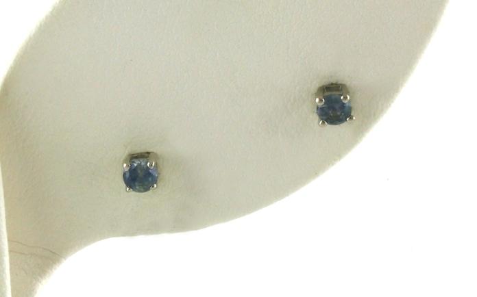 content/products/Blue-Green Montana Sapphire Stud Earrings in 4-Prong Settings in Sterling Silver (0.25cts TWT)