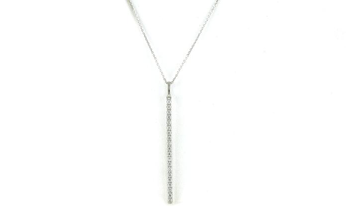 content/products/Vertical Bar Diamond Necklace in White Gold (0.30cts TWT)