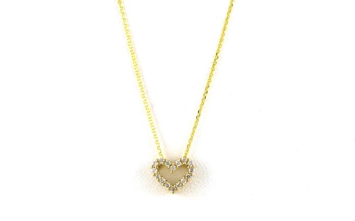 content/products/Heart Diamond Necklace in Yellow Gold (0.11cts TWT)