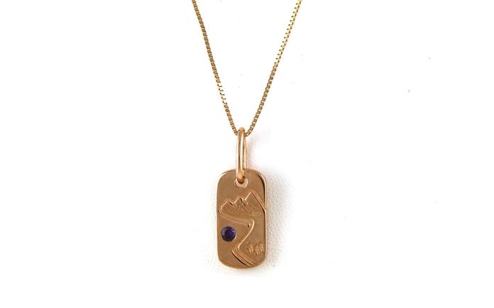 content/products/Dog Tag Mountain Huckleberry Yogo Necklace in Rose Gold (0.12cts)