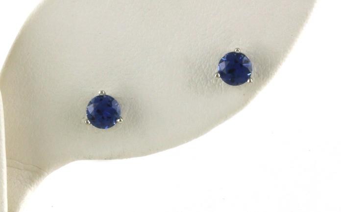 content/products/Montana Yogo Sapphire Stud Earrings in 3-Prong Martini Settings in White Gold (0.75cts TWT)