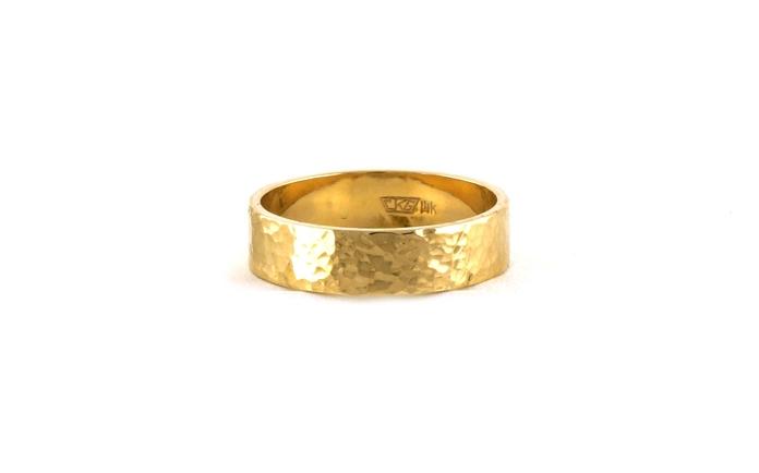 content/products/Estate Piece: Flat Men's Wedding Band with Hammered Finish in Yellow Gold (6mm)