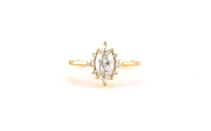 content/products/Marquise-cut Starburst Engagement Ring Mounting in Yellow Gold (0.10cts TWT)