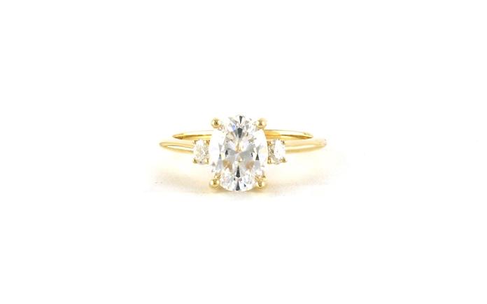 content/products/3-Stone Oval-cut Engagement Ring Mounting in Yellow Gold (0.20cts TWT)