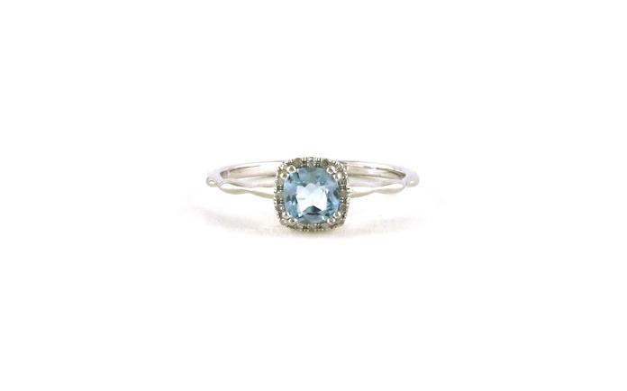 content/products/Cushion Halo Blue Topaz and Diamond Ring in White Gold (0.72cts TWT)