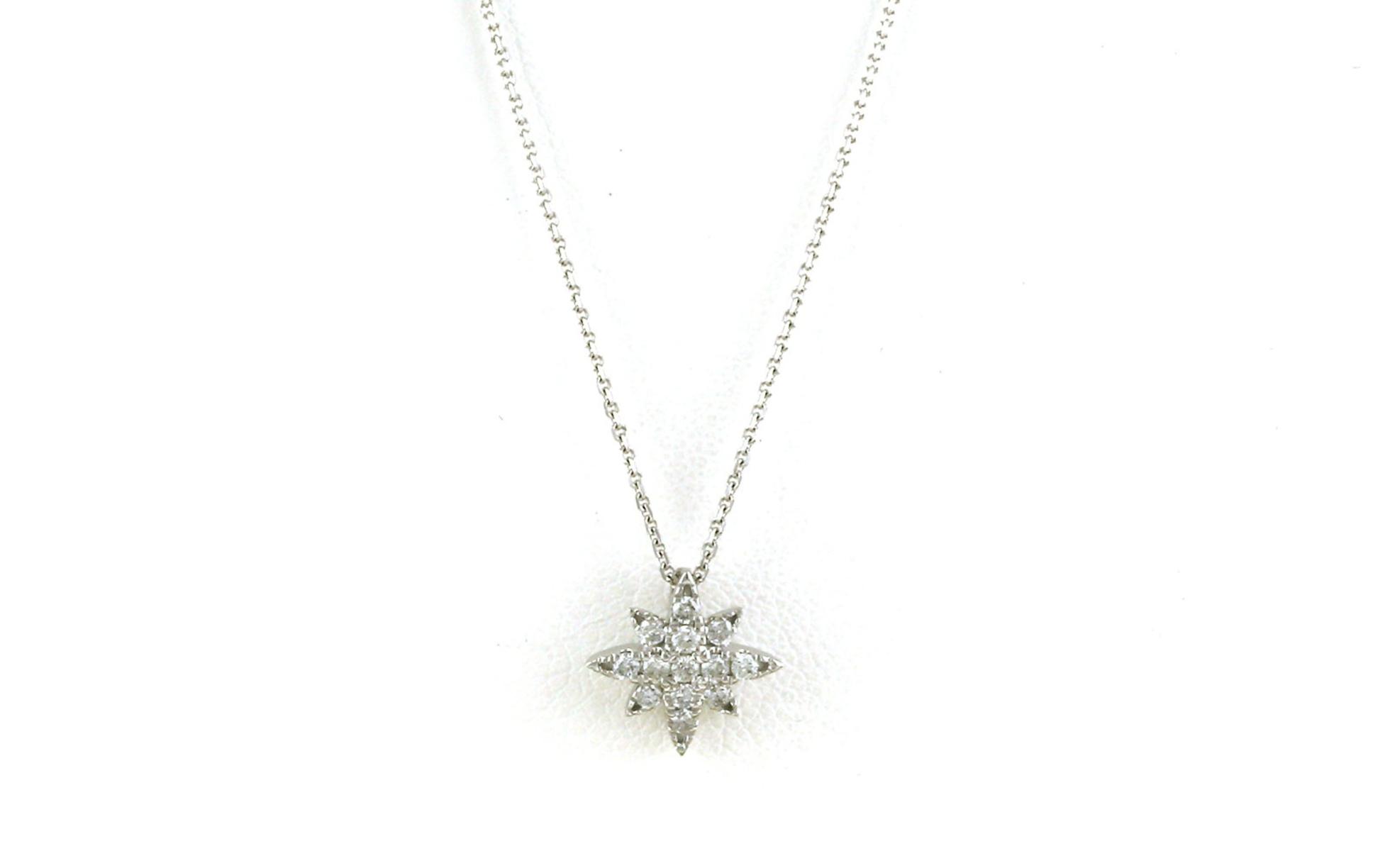 Pave Star Diamond Necklace (0.15cts TWT)