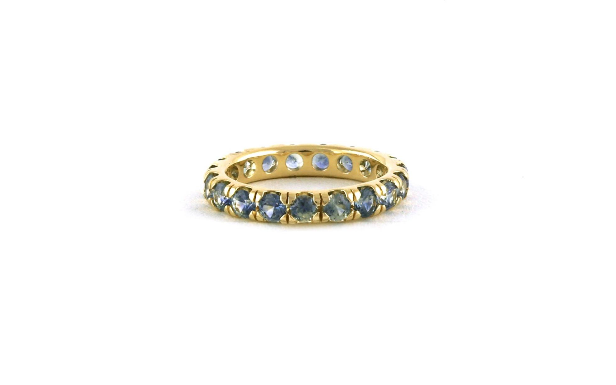 Montana Sapphire Eternity Band in Yellow Gold (2.38cts TWT)