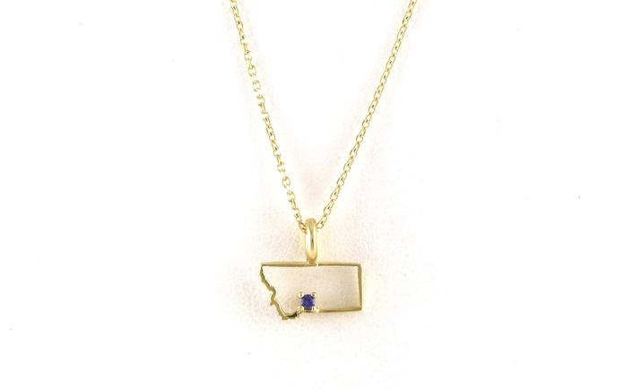 content/products/Petite State of Montana Outline Necklace with Montana Yogo Sapphire in Yellow Gold (0.01cts)