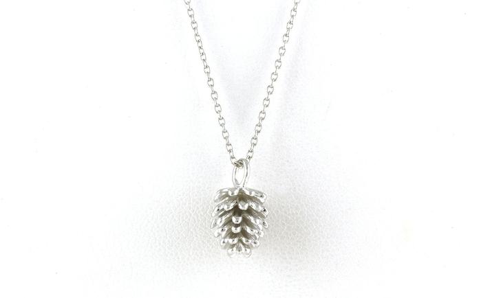 content/products/Pinecone Necklace in Sterling Silver