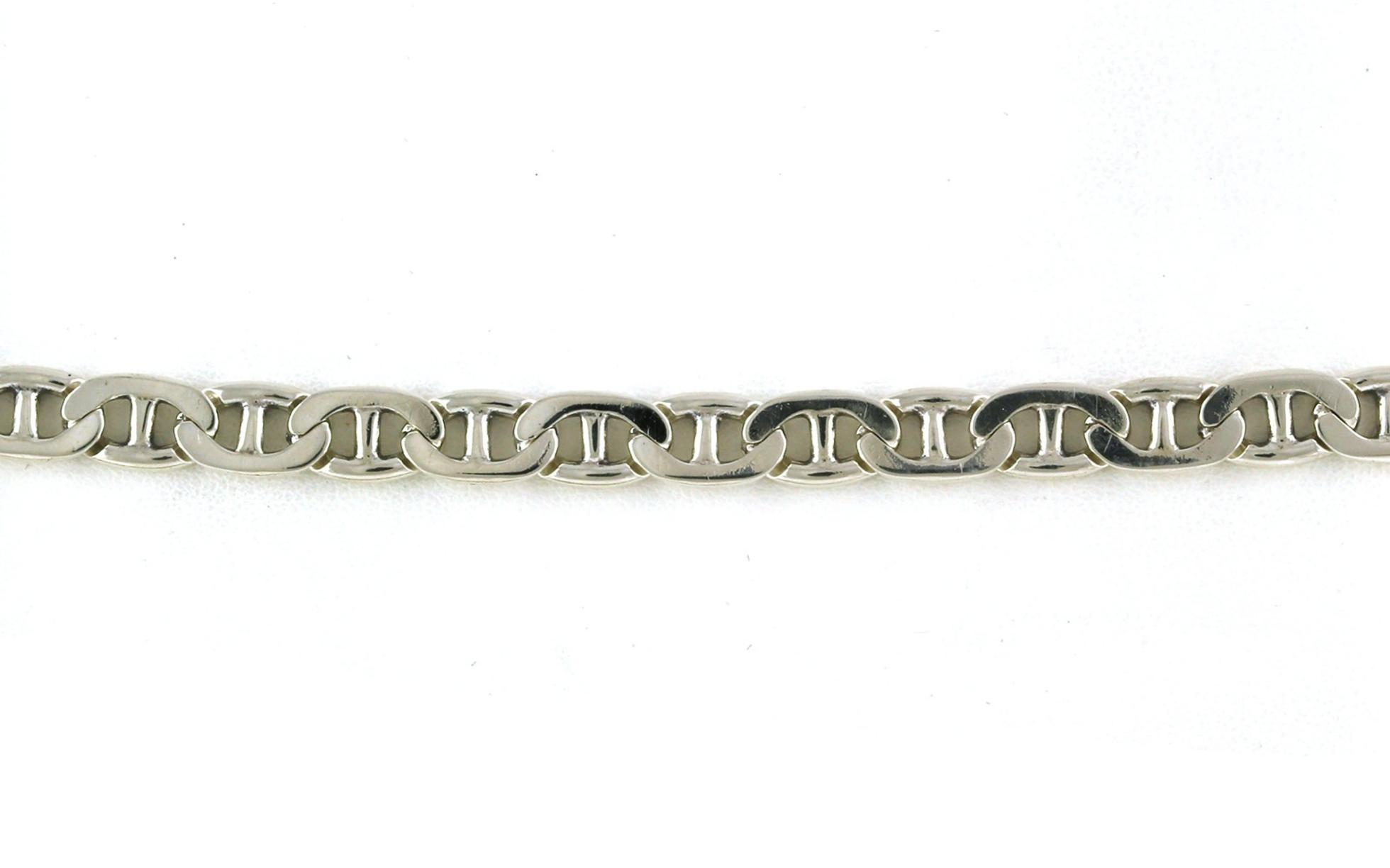 Estate Piece: Anchor Link Chain Bracelet in Sterling Silver