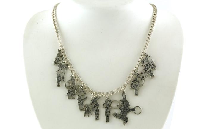 content/products/Estate Piece: Native Animal Spirit Figure Charm Necklace in Sterling Silver