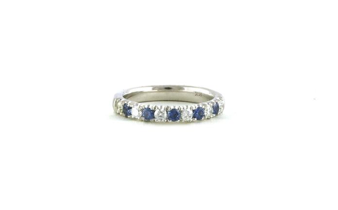 content/products/11-Stone Alternating Montana Yogo Sapphire and Diamond Ring in White Gold