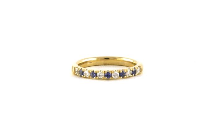 content/products/11-Stone Alternating Prong-set Montana Yogo Sapphire and Diamond Band in Yellow Gold