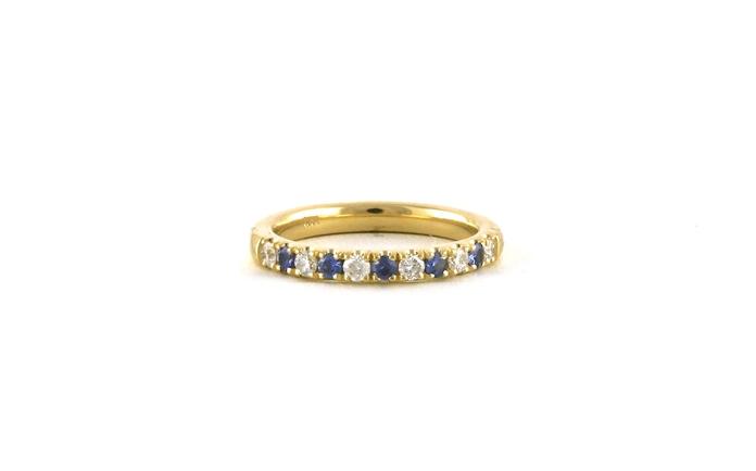 content/products/11-Stone Alternating Prong-set Montana Yogo Sapphire and Diamond Band in Yellow Gold