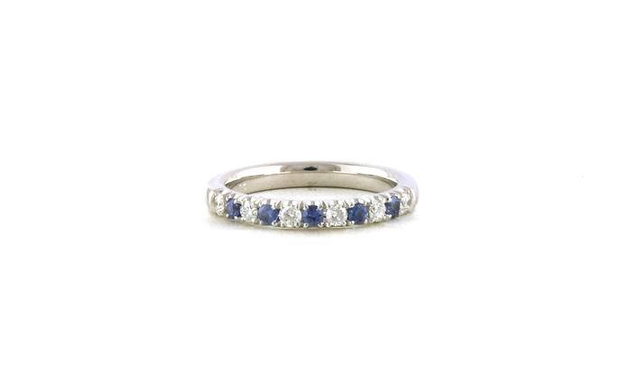 content/products/11-Stone Alternating Montana Yogo Sapphire and Diamond Ring in White Gold