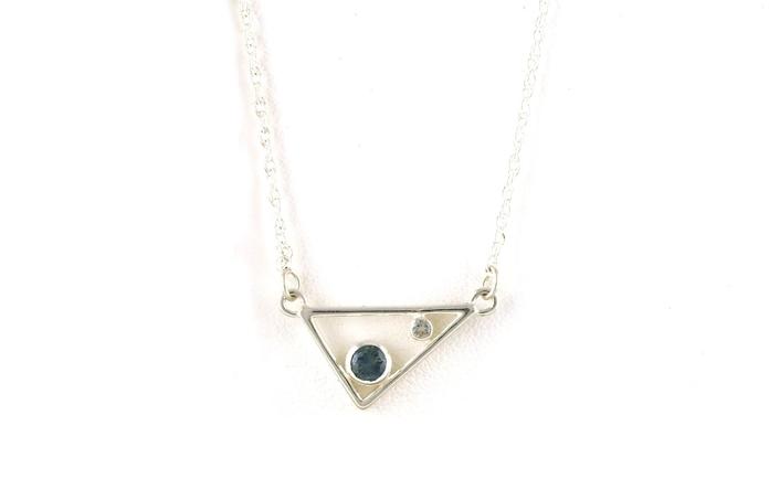 content/products/Triangle 2-Stone Montana Sapphire and White Sapphire Necklace in Sterling Silver (0.36cts)