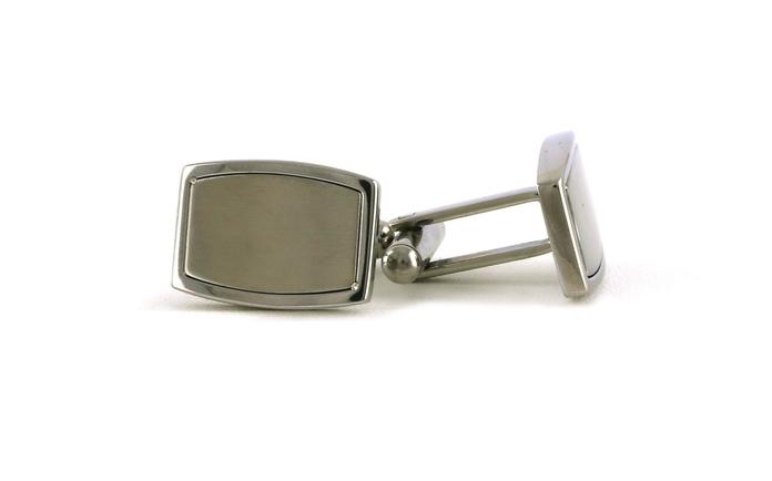 content/products/Cushion Cufflinks with Satin Finish Center and Polished Edge Detail in Stainless Steel