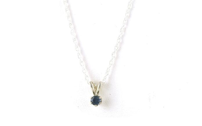 content/products/Solitaire-style Montana Sapphire Necklace in Sterling Silver (0.35cts)