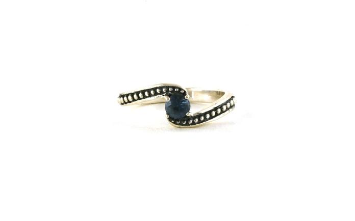 content/products/Swirl Bypass-style Montana Sapphire Ring with Beaded Detail and Antiquing in Sterling Silver (0.38cts TWT)