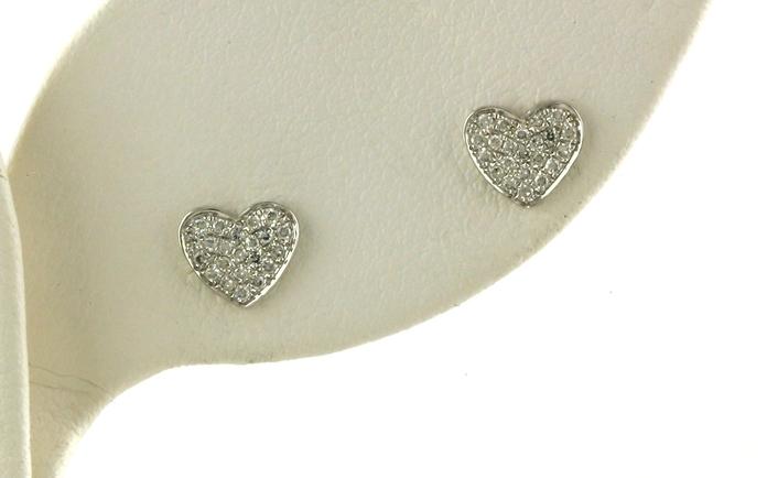 content/products/Petite Pave Diamond Heart Stud Earrings in White Gold (0.13cts TWT)