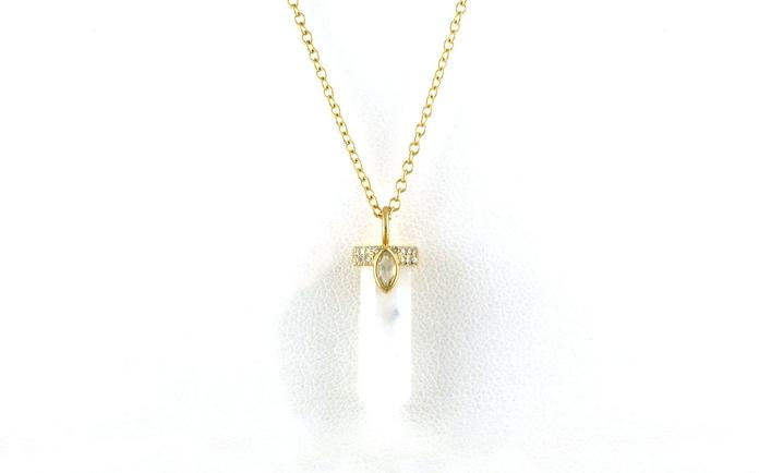 content/products/Moonstones Crystal Necklace with Diamond Cap in Yellow Gold (5.59cts TWT)