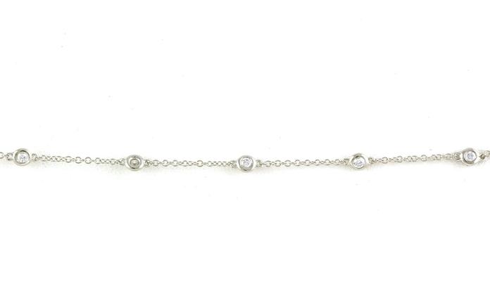 content/products/7-Stone Bezel-set Diamond Station Bracelet in White Gold (0.15cts TWT)