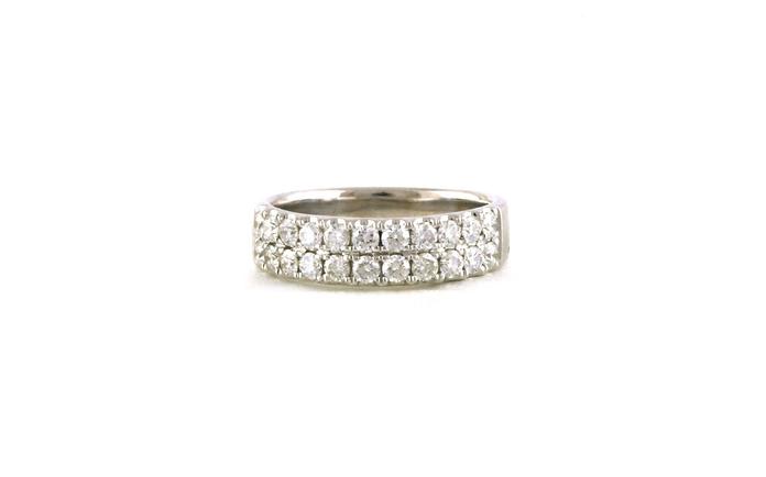 content/products/Estate Piece: 2-Row Diamond Ring in White Gold (0.66cts TWT)