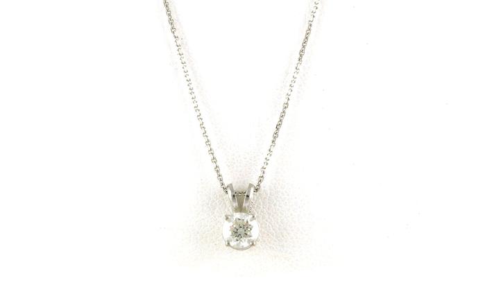 content/products/4-Prong Solitaire-style Diamond Necklace with Rabbit Ear Bail in White Gold (0.46cts)