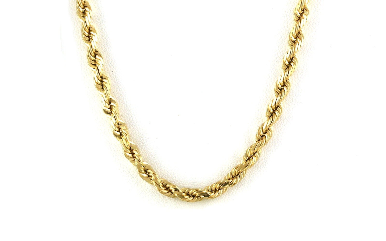Estate Piece: Solid Rope Chain Necklace in Yellow Gold (3.30mm)