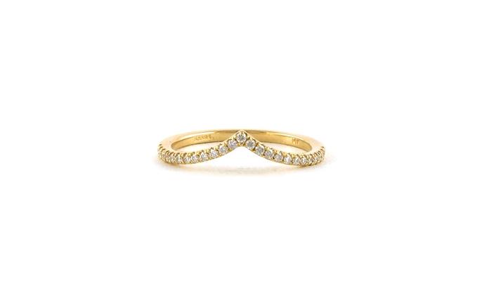 content/products/Chevron Diamond Band in Yellow Gold (0.02cts TWT)