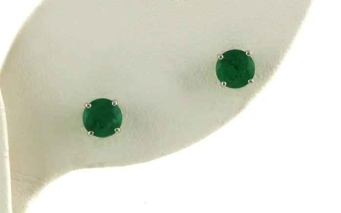 content/products/Estate Piece: Emerald Stud Earrings in White Gold (1.00cts TWT)