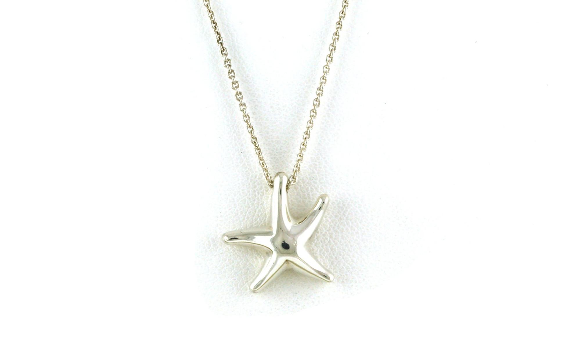 Estate Piece: Starfish Necklace in Sterling Silver