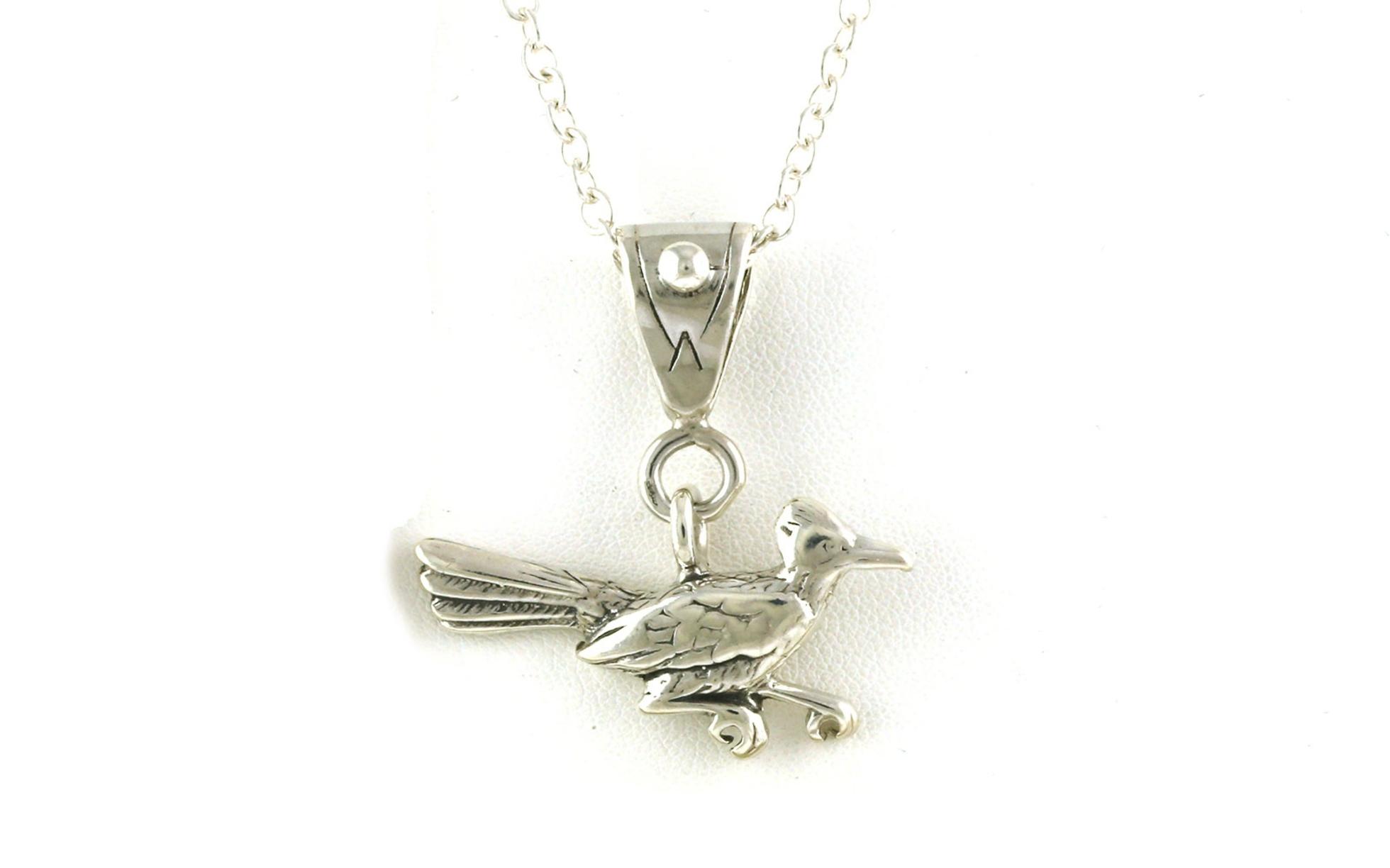 Estate Piece: Road Runner Necklace in Sterling Silver