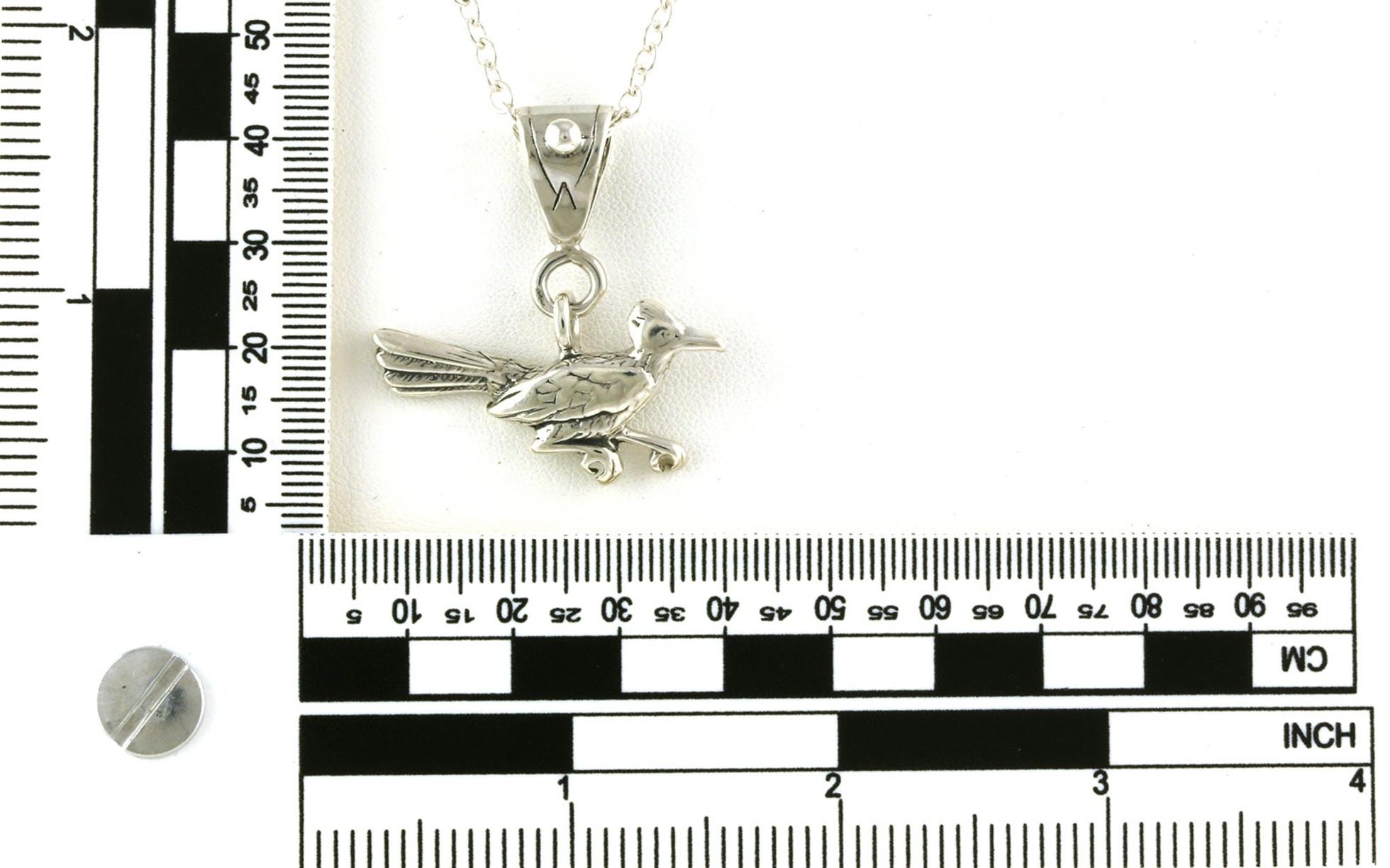 Estate Piece: Road Runner Necklace in Sterling Silver scale