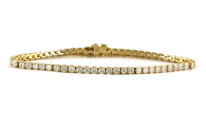 content/products/4-Prong Diamond Tennis Bracelet in Yellow Gold (5.04cts TWT)