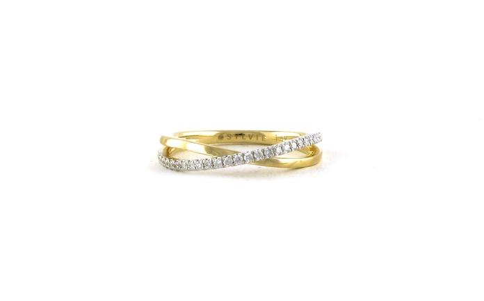 content/products/Crossover Diamond Wedding Band Two Tone in White and Yellow Gold (0.15cts TWT)