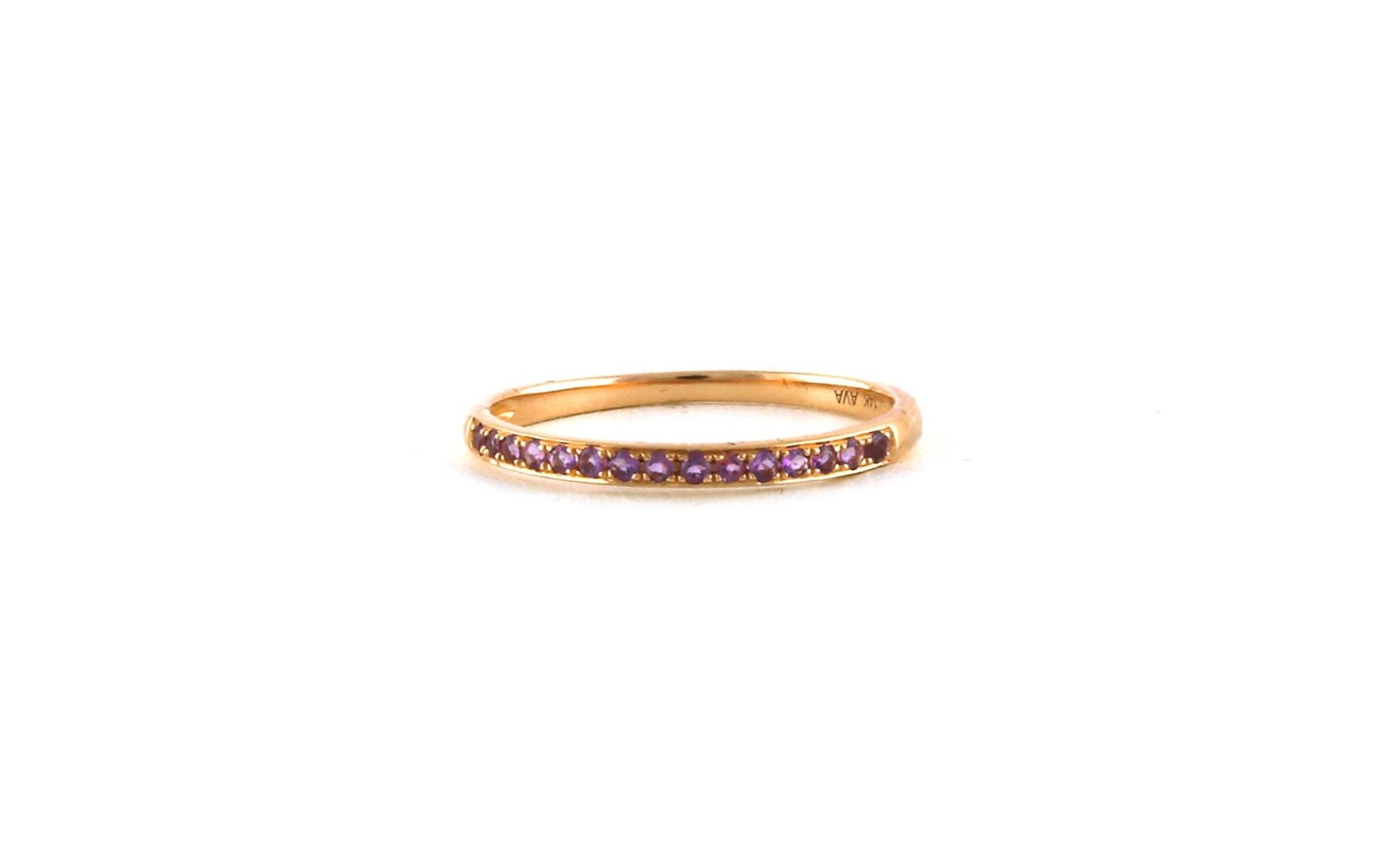 15-Stone Amethyst Ring in Rose Gold (0.14cts TWT)