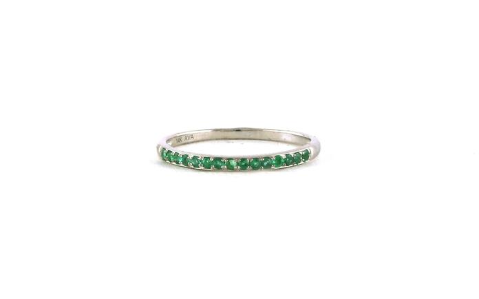 content/products/15-Stone Emerald Ring in White Gold (0.18cts TWT)