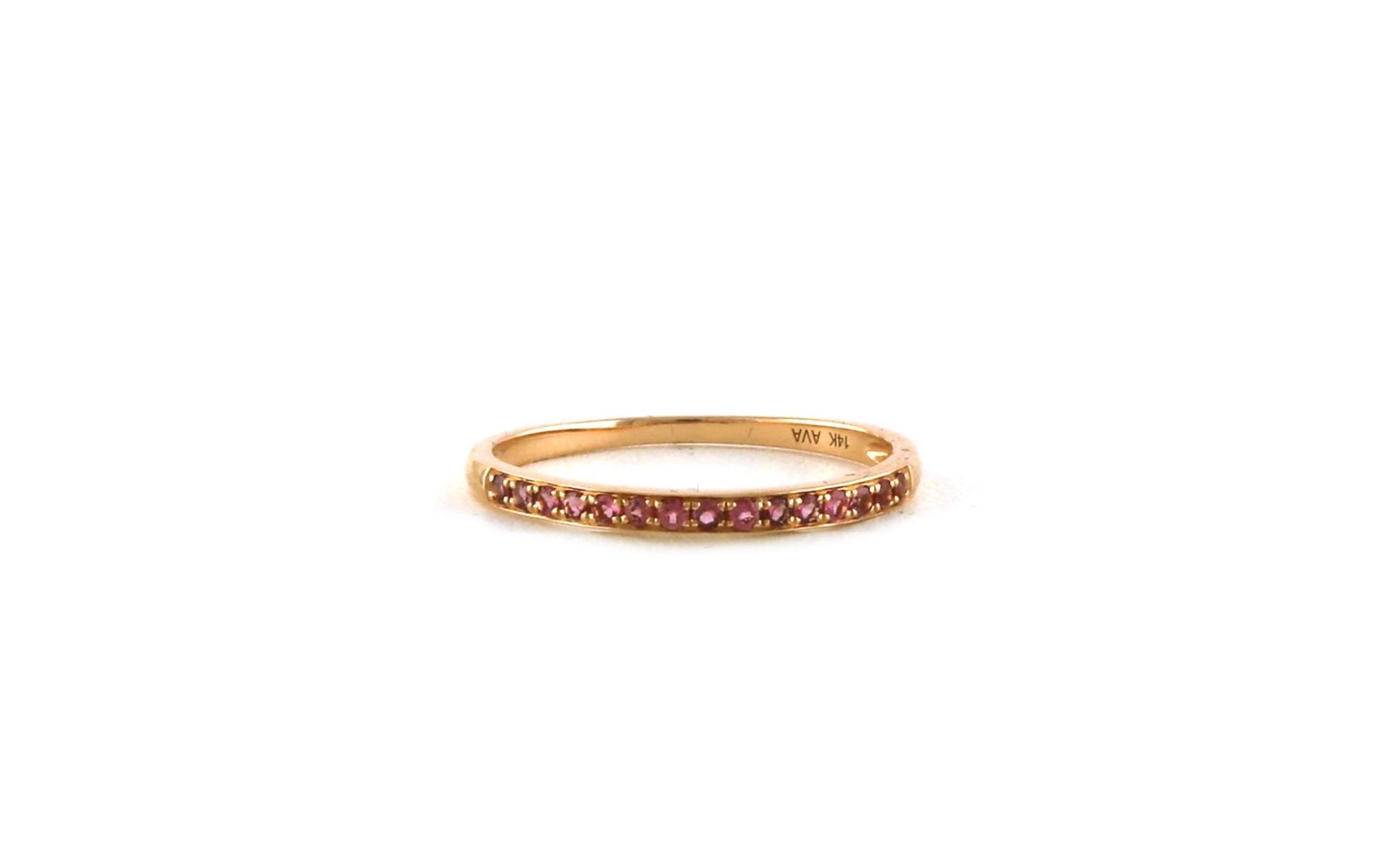 15-Stone Pink Tourmaline Ring in Rose Gold (0.15cts TWT)