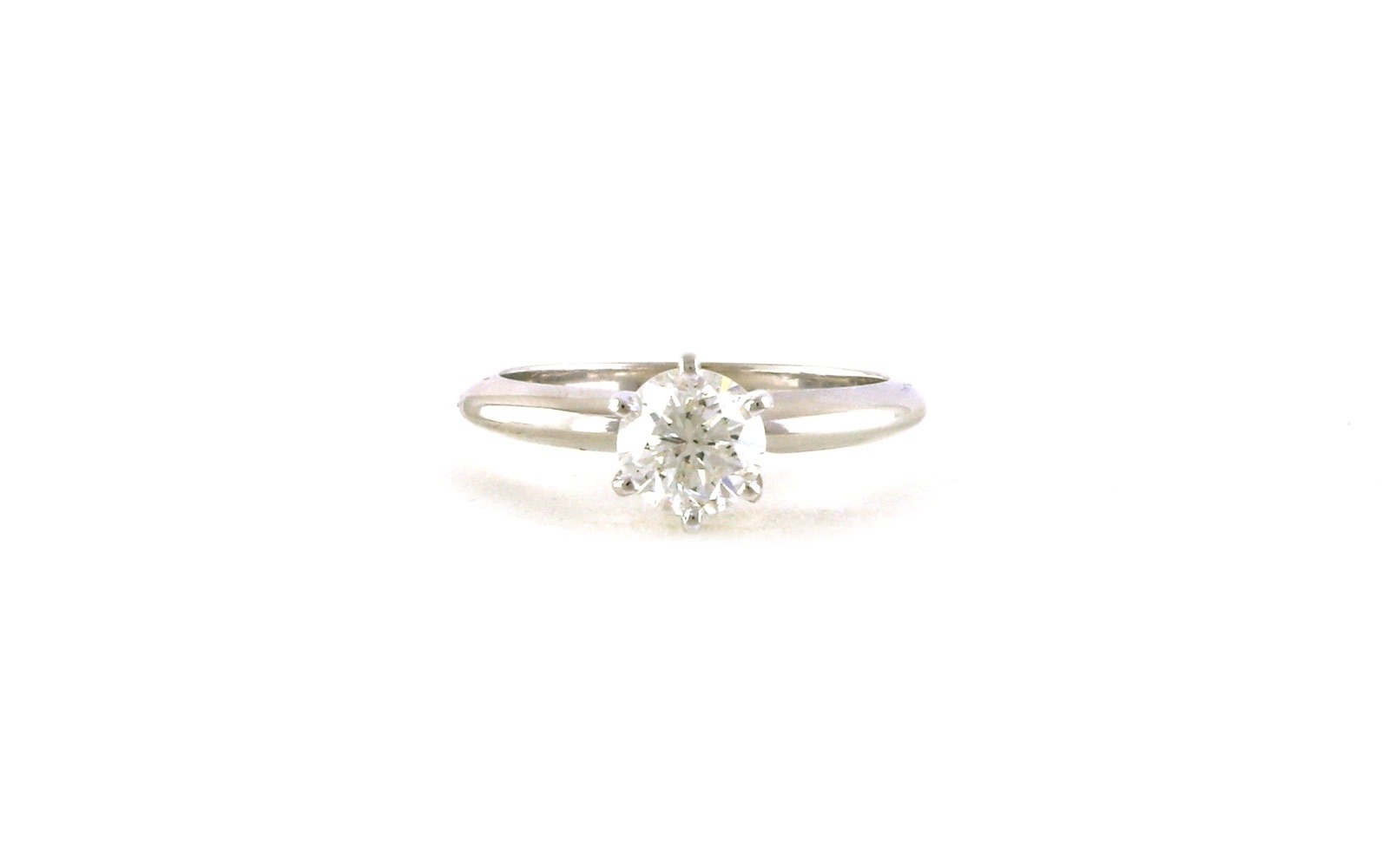 Round Brilliant-cut Diamond Solitaire-style Ring in White Gold (1.05cts)
