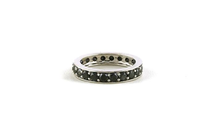 content/products/Estate Piece: Share-prong Black Diamond Eternity Band in White Gold (3.00cts TWT)