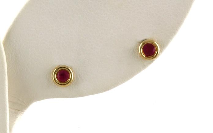 content/products/Bezel-Set Ruby Stud Earrings in White Gold (0.23cts TWT)