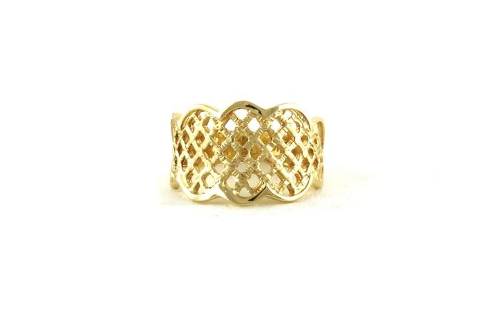 content/products/Estate Piece: Wide Lattice Ring in Yellow Gold
