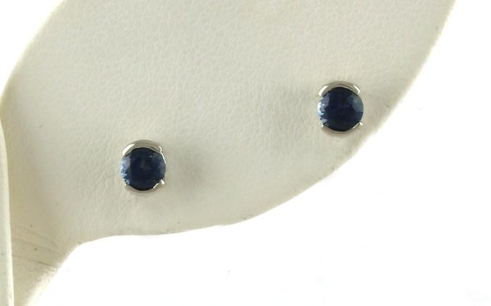 content/products/Montana Sapphire Spilt Bezel Studs in White Gold (0.60twt)