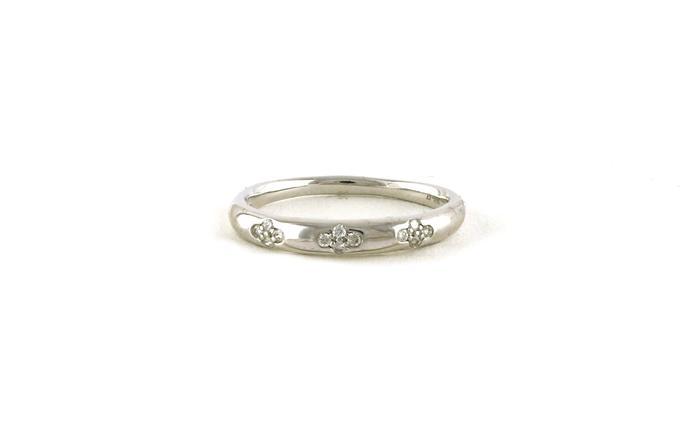 content/products/Cluster Flush-set Diamond Wedding Band in White Gold (0.08twt)