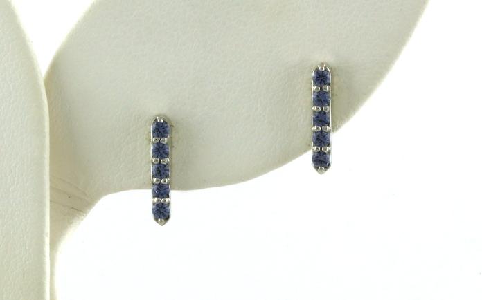 content/products/5-stone Prong-set Bar Montana Yogo Earrings (0.40cts TWT)